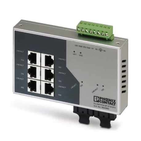FL SWITCH SF 6TX/2FX - FL SWITCH SF 6TX/2FX 2832933 PHOENIX CONTACT Industrial Ethernet Switch