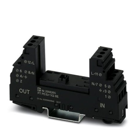 PT PE/S+1X2-BE - PT PE/S+1X2-BE 2856265 PHOENIX CONTACT Surge protection base element