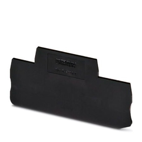 TT-D-STTB BK - TT-D-STTB BK 2858496 PHOENIX CONTACT End cover for TERMITRAB TT-STTB-..., width: 2.2 mm, color: Black