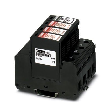 VAL-MS 385/65/3+1 - VAL-MS 385/65/3+1 2920890 PHOENIX CONTACT Type 2 surge arrester for 5-wire power supply systems (L1, L2, L3,..
