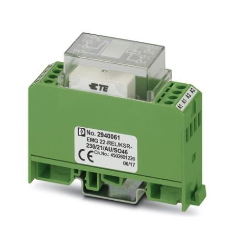 EMG 22-REL/KSR-230/21/AU/SO46 - EMG 22-REL/KSR-230/21/AU/SO46 2940061 PHOENIX CONTACT Relay Module