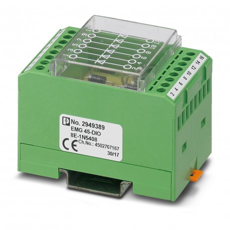 EMG 45-DIO 8E-1N5408 - EMG 45-DIO 8E-1N5408 2949389 PHOENIX CONTACT Diode block