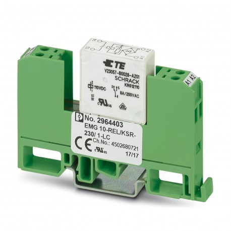 EMG 10-REL/KSR-230/ 1-LC - EMG 10-REL/KSR-230/ 1-LC 2964403 PHOENIX CONTACT Relay Module