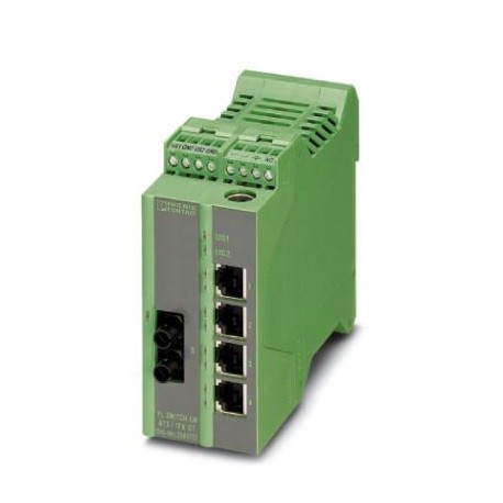 FL SWITCH LM 4TX/1FX SM ST-E - FL SWITCH LM 4TX/1FX SM ST-E 2989734 PHOENIX CONTACT Industrial Ethernet Switch