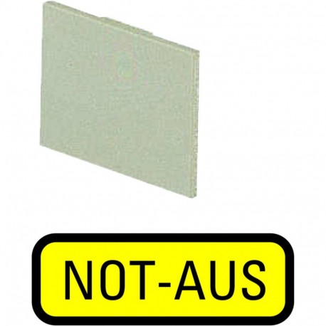199SQ25 - 199SQ25 063200 Y7-63200 EATON ELECTRIC Insert label, yellow, emergency switching off