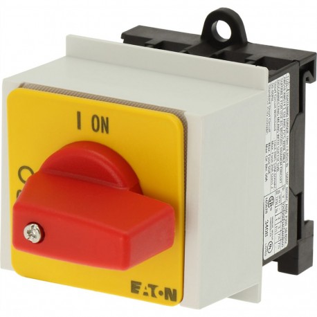 T0-1-102/IVS-RT - T0-1-102/IVS-RT 079583 Y7-79583 EATON ELECTRIC On-Off switch, 2 pole, 20 A, Emergency-Stop function, 90 °, s..