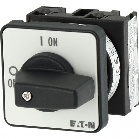 T0-1-102/E - T0-1-102/E 088709 Y7-88709 EATON ELECTRIC On-Off switch, 2 pole, 20 A, 90 °, flush mounting