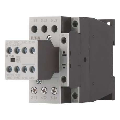 DILM25-22(230V50HZ,240V60HZ) - DILM25-22(230V50HZ,240V60HZ) 106365 Y7-106365 EATON ELECTRIC Contactor, 3p+2N/O+2N/C, 11kW/400V/AC3
