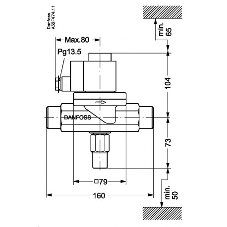 032F3086 - 032F3086 DANFOSS REFRIGERATION Solenoid valve