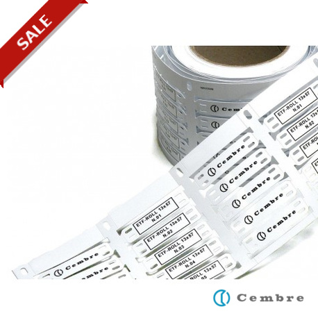 44142 - 44142 4295151 CEMBRE CABLE AND CONDUIT TAGS ETF-ROLL (13X57 YE)