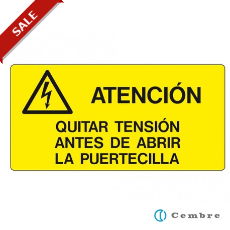 268301 - 268301 4630415 CEMBRE SIGN VS-I83 (40X80)