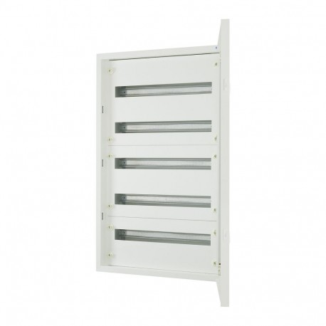 BF-U-5/120-A - BF-U-5/120-A 240740 EATON ELECTRIC Complete flush-mounted flat distribution board, white, 24 SU per row, 5 r..