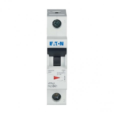 FAZ-B4/1 - FAZ-B4/1 278527 Y7-278527 EATON ELECTRIC Miniature circuit breaker (MCB), 4A, 1p, B-Char, AC