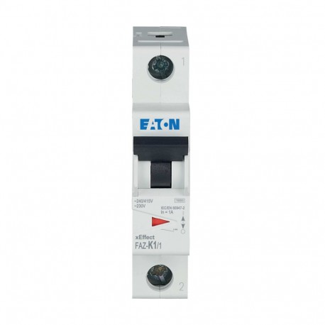 FAZ-K1/1 - FAZ-K1/1 278590 Y7-278590 EATON ELECTRIC Miniature circuit breaker (MCB), 1A, 1p, K-Char, AC