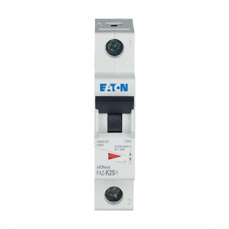 FAZ-K25/1 - FAZ-K25/1 278601 Y7-278601 EATON ELECTRIC Miniature circuit breaker (MCB), 25A, 1p, K-Char, AC