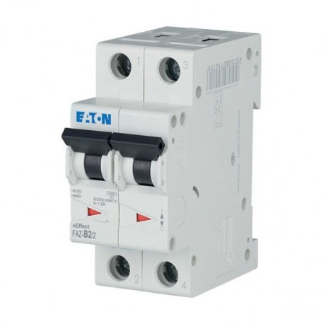 FAZ-B2/2 - FAZ-B2/2 278722 Y7-278722 EATON ELECTRIC Miniature circuit breaker (MCB), 2A, 2p, type B characteristic
