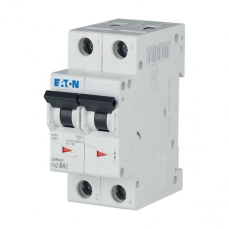 FAZ-B4/2 - FAZ-B4/2 278726 Y7-278726 EATON ELECTRIC Miniature circuit breaker (MCB), 4A, 2p, type B characteristic