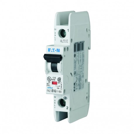 FAZ-B16/1-NA - FAZ-B16/1-NA 132686 Y7-132686 EATON ELECTRIC Miniature circuit breaker (MCB), 16A, 1p, B-Char, AC