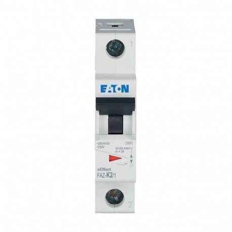 FAZ-K2/1 - FAZ-K2/1 278592 Y7-278592 EATON ELECTRIC Miniature circuit breaker (MCB), 2A, 1p, K-Char, AC