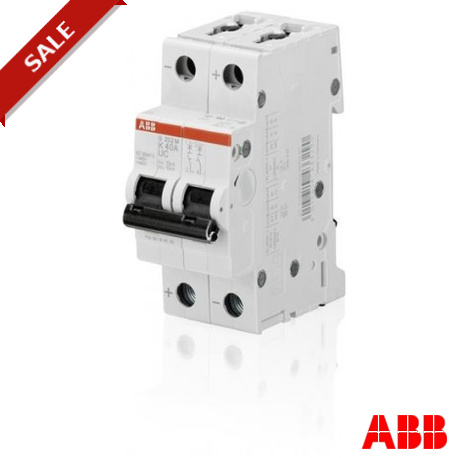 2CDS272061R0257 - S202M-K1.6UC 2CDS272061R0257 ABB Miniature Circuit Breaker S200MUC 2P K 1.6 A