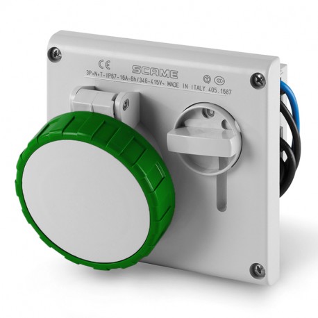405.16872 - 405.16872 SCAME INTERLOCKED SOCKET 3P+N+E IP67 16A 2h
