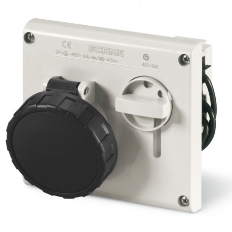 405.16877 - 405.16877 SCAME INTERLOCKED SOCKET 3P+N+E IP67 16A 5h