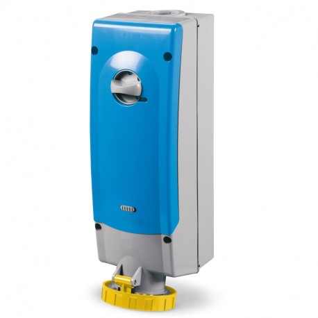 564.6370 - 564.6370 SCAME INTERLOCKED SOCKET 2P+E IP67 63A 4h