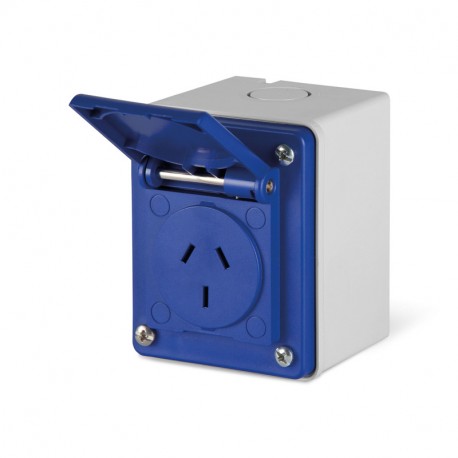 570.4193 - 570.4193 SCAME SURFACE MOUNTING SOCKET 2P+E 10A 250V AC