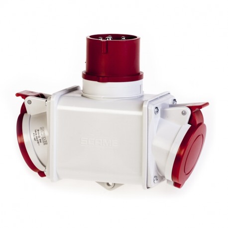 600.1627 - 600.1627 SCAME 2-WAY ADAPTOR 3P+N+E 16A IP44