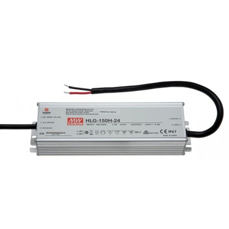 HLG-150H-54 - HLG-150H-54 MEANWELL AC-DC Single output LED driver Mix mode (CV+CC) with built-in PFC, Output 54VDC / 2.8A,..