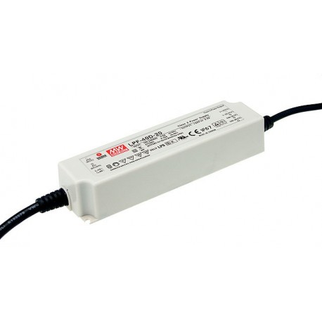 LPF-40D-42 - LPF-40D-42 MEANWELL AC-DC Single output LED driver Mix mode (CV+CC), Output 42VDC / 0.96A, cable output, Dim..