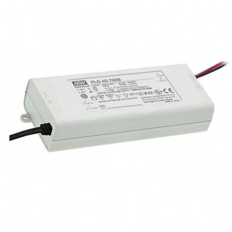 PLD-40-350B - PLD-40-350B MEANWELL AC-DC Single output LED driver Constant Current (CC), Input 230VAC, Output 0.35A / 65-1..