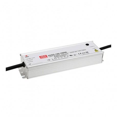 HVGC-150-1400A - HVGC-150-1400A MEANWELL AC-DC Single output LED driver Constant Current (CC) with built-in PFC, Output 1.4A ..