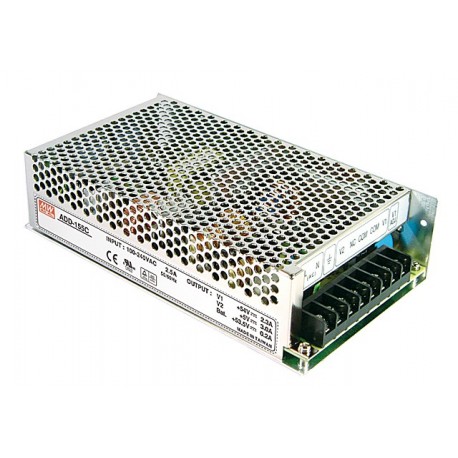 ADD-155C - ADD-155C MEANWELL AC-DC Enclosed power supply with UPS function, Output 54VDC / 2.5A +5VDC / 3A +53.5VDC / 0..