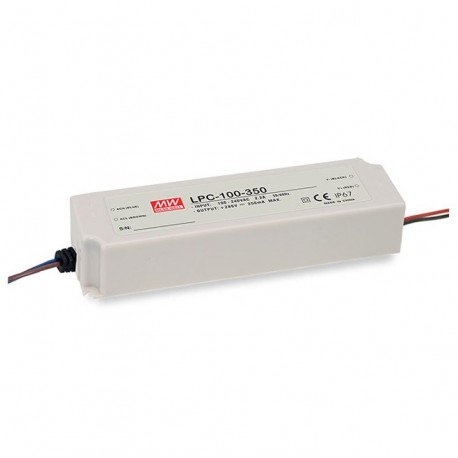 LPC-100-1750 - LPC-100-1750 MEANWELL AC-DC Single output LED driver Constant Current (CC), Universal AC input, Output 1.75A..