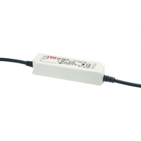 LPF-25D-48 - LPF-25D-48 MEANWELL AC-DC Single output LED driver Mix mode (CV+CC), Output 48VDC / 0.53A, cable output, Dim..