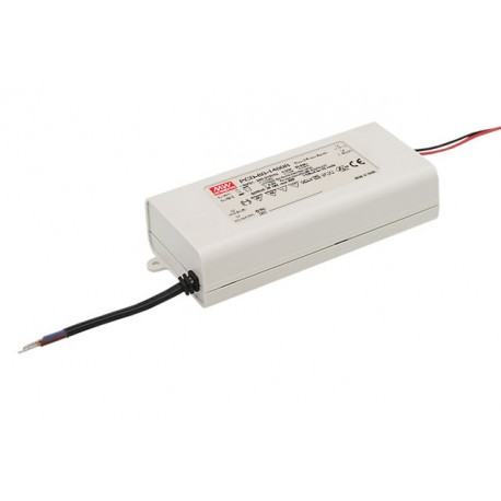 PCD-60-500B - PCD-60-500B MEANWELL AC-DC Single output LED driver Constant Current (CC), Output 0.5A / 65-115VDC, AC phase..