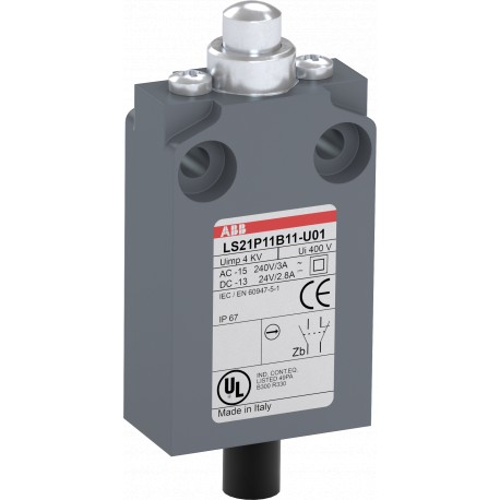 LS21P11D11-U01 - LS21P11D11-U01 1SBV016011R3901 ABB LS21P11D11-U01 Limit Switch
