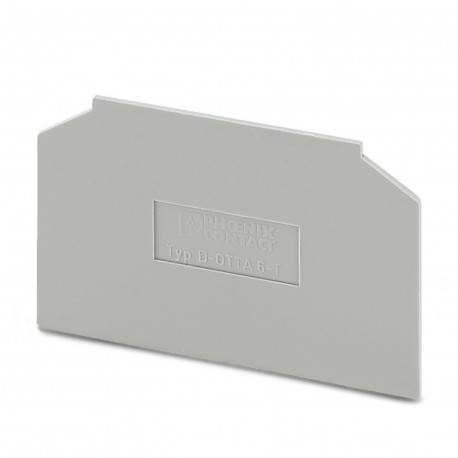 D-OTTA 6-T - D-OTTA 6-T 0790459 PHOENIX CONTACT End cover, Length: 69 mm, Width: 1.5 mm, Color: gray