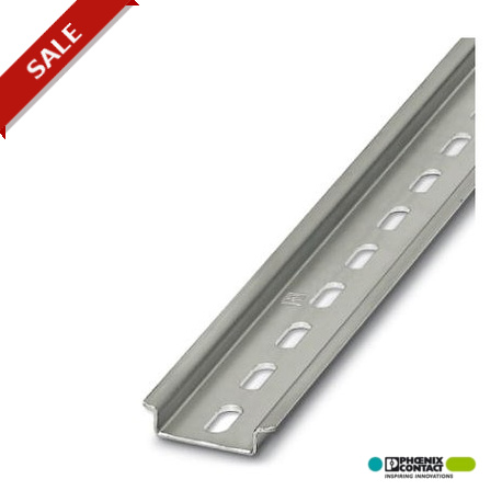 NS 35/ 7,5 PERF 1000MM - NS 35/ 7,5 PERF 1000MM 1207651 PHOENIX CONTACT Lane symmetric, material: steel galvanized and passivated in ..