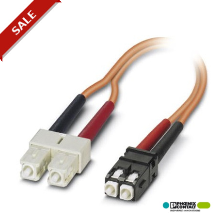 FOC-SC:A-SJ:A-GZ01/2 - FOC-SC:A-SJ:A-GZ01/2 1400690 PHOENIX CONTACT Assembled FO cable, zip cord cable, multi-mode fiberglass 50/12..