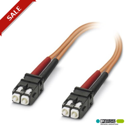 FOC-SJ:A-SJ:A-GZ01/2 - FOC-SJ:A-SJ:A-GZ01/2 1400697 PHOENIX CONTACT Assembled FO cable, zip cord cable, multi-mode fiberglass 50/12..