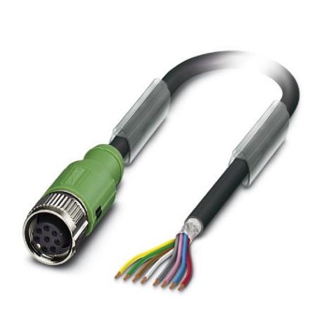 SAC-8P-10,0-PUR/FS SH SCO - SAC-8P-10,0-PUR/FS SH SCO 1407795 PHOENIX CONTACT Sensor/Actuator cable, 8-position, PUR halogen-free, black..