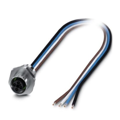 SACC-E-M12FST-4P-M16XL/0,5 - SACC-E-M12FST-4P-M16XL/0,5 1411606 PHOENIX CONTACT Flush-type connector