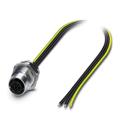 SACC-DSI-M12FSS-3P-M16/0,5 PE - SACC-DSI-M12FSS-3P-M16/0,5 PE 1411652 PHOENIX CONTACT Flush-type connector