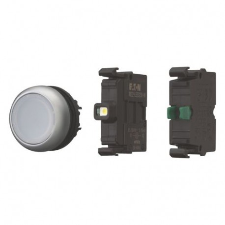 M22-DL-W-K10LED230-BVP - M22-DL-W-K10LED230-BVP 132604 Y7-132604 EATON ELECTRIC Illuminated pushbutton actuators, complete device
