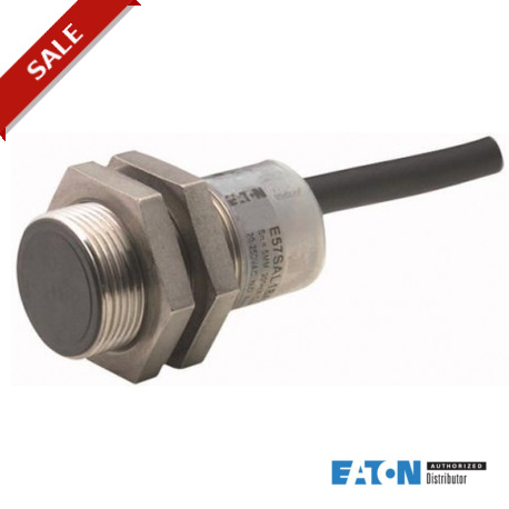 E57SAL18T110 - E57SAL18T110 136114 EATON ELECTRIC Proximity switch, inductive, 1N/O, Sn 5mm, 3L, 6-48VDC, NPN, M18, metal, ..