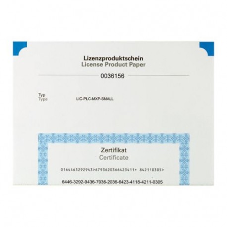 LIC-PLC-MXP-SMALL - LIC-PLC-MXP-SMALL 140389 EATON ELECTRIC License PLC SMALL, for XV-2…-57MPN… and XV(S)400(5.7z and 8.4z)