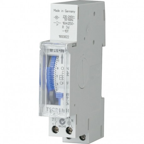 TSQD1NO - TSQD1NO 167388 Y7-167388 EATON ELECTRIC Series connection time switch 24 hrs., segments, autonomy, 1 TLE