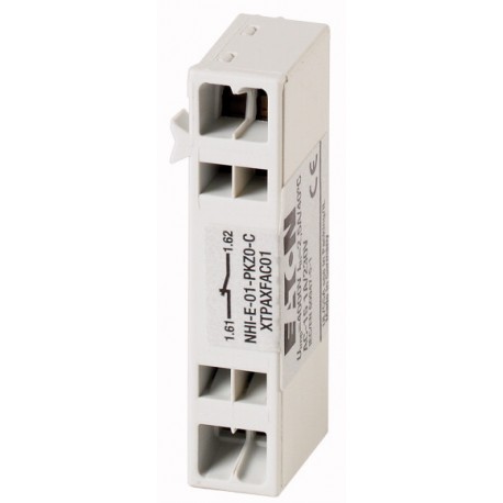 NHI-E-01-PKZ0-C - NHI-E-01-PKZ0-C 229682 XTPAXFAC01 EATON ELECTRIC Standard auxiliary contact, 1 N/C, flush mounting, spring c..